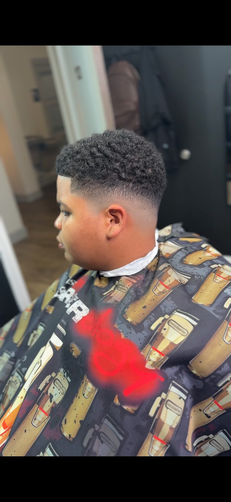 Teen fade cut by Larry The Barber